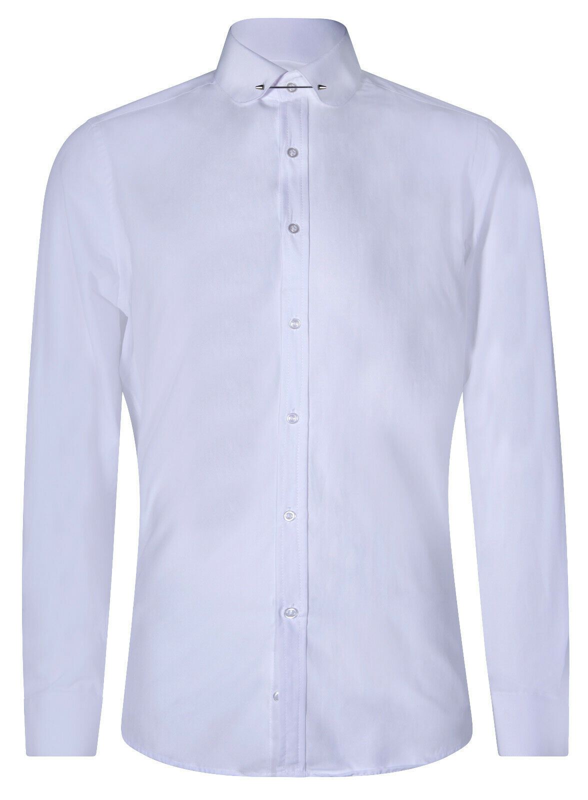 1920s mens dress shirts 1920s Mens Antique Dress Shirt Button Front Broadcloth Cotton 1930s 44" Chest