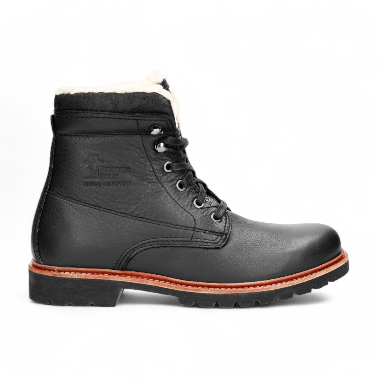 panama jack handschuhe Jacks Men's Black P03 Aviator Leather Boots 41 / Black Sets:4er-Set CUBE Helm STROVER red day wear comfortable fit goggles
