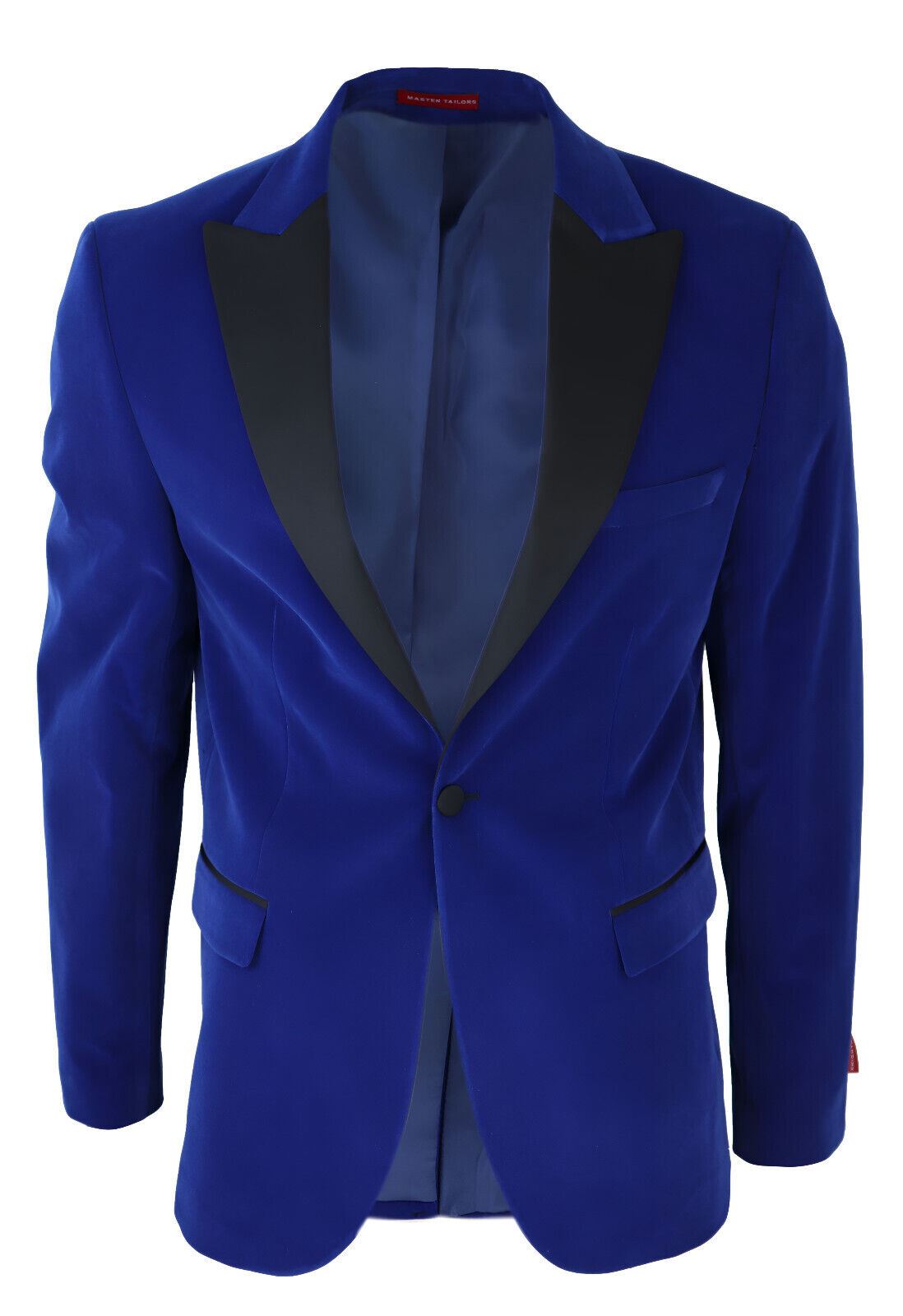 Mens Blue Velvet Dinner Tuxedo Suit Jacket Blazer Infinity Leather