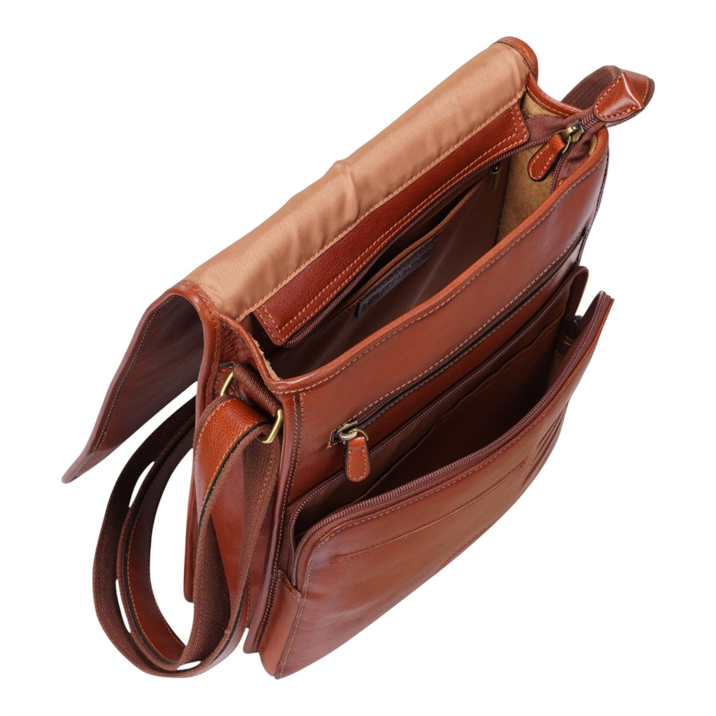Leather Vintage Messenger Shoulder Crossbody Travel Business Bag - Ranger