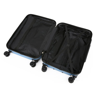 Hard Shell Classic Dual 4 Wheel Luggage Suitcase Set