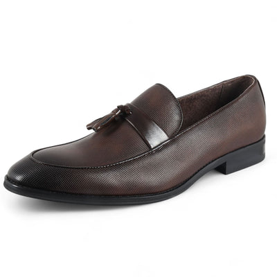 Men's Brown Classic Tassel Loafers Formal Shoes