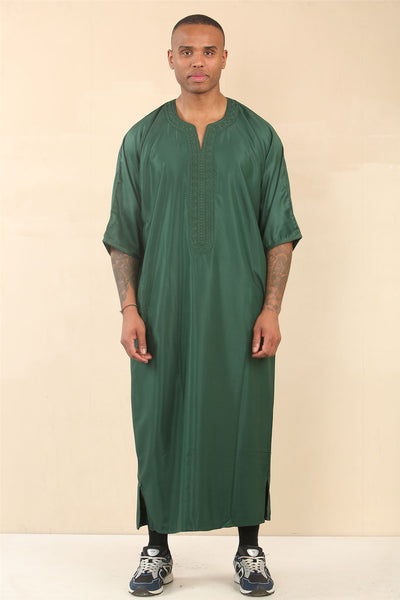 Men's Moroccan Thobe Djellaba Jubba Robe Eid