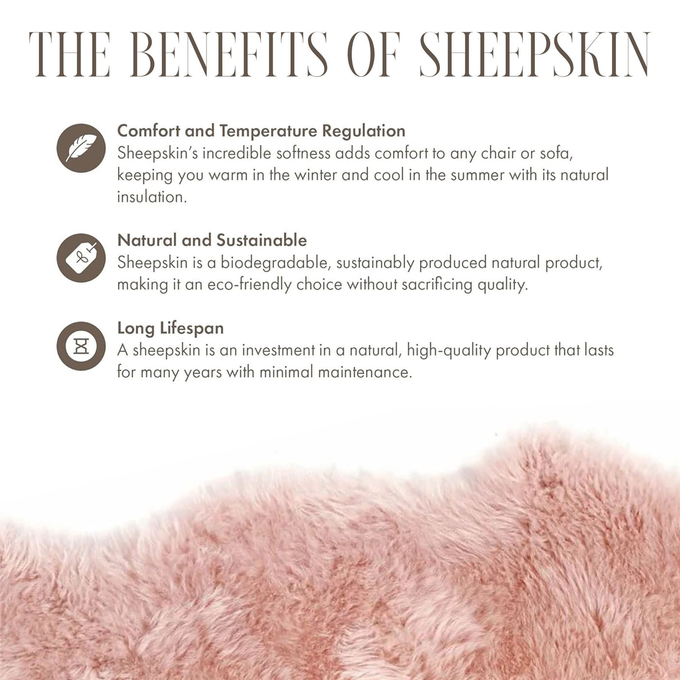 Luxury Genuine Sheepskin  40x40cm Real Wool Single Sided Cushion
