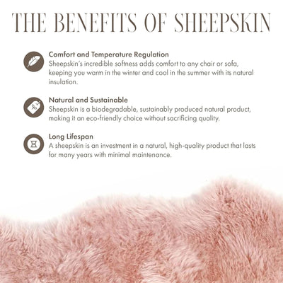 Luxury Genuine Sheepskin  40x40cm Real Wool Single Sided Cushion