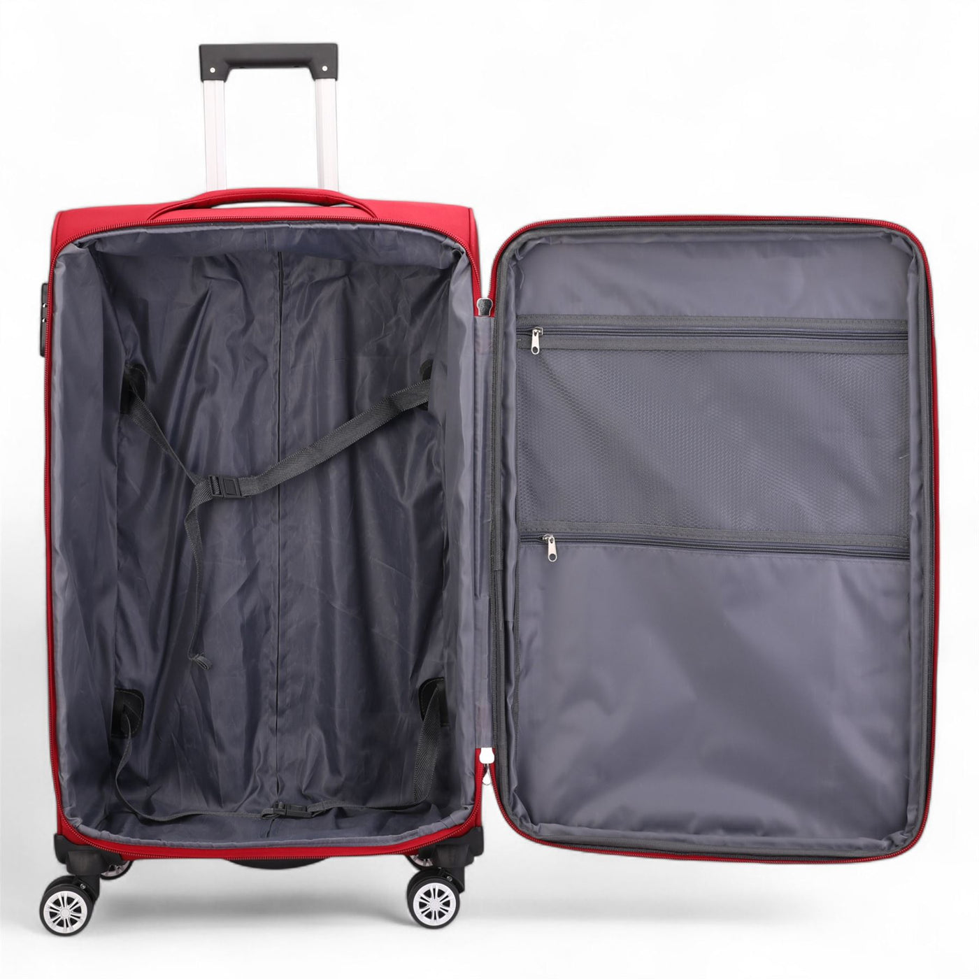 8 Wheel Lightweight Suitcase Luggage Travel Bags Set