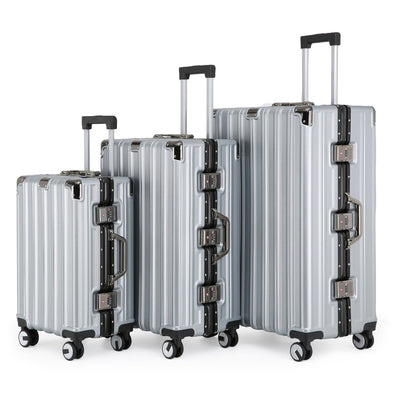 Hardshell Suitcase Set Robust 8 Wheel Cabin Luggage Suitcases