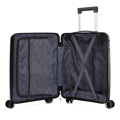 Hard Shell Suitcase Cabin TSA Luggage Travel Set