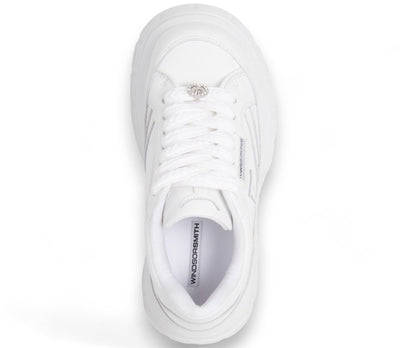 Windsorsmith White Chunky Leather Sneakers - Swerve