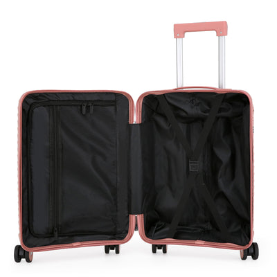 Robust Hard Shell Cabin Suitcase 36 x 24 x 55 cm TSA Luggage Suitable for Easyjet, Ryanair, Wizzair