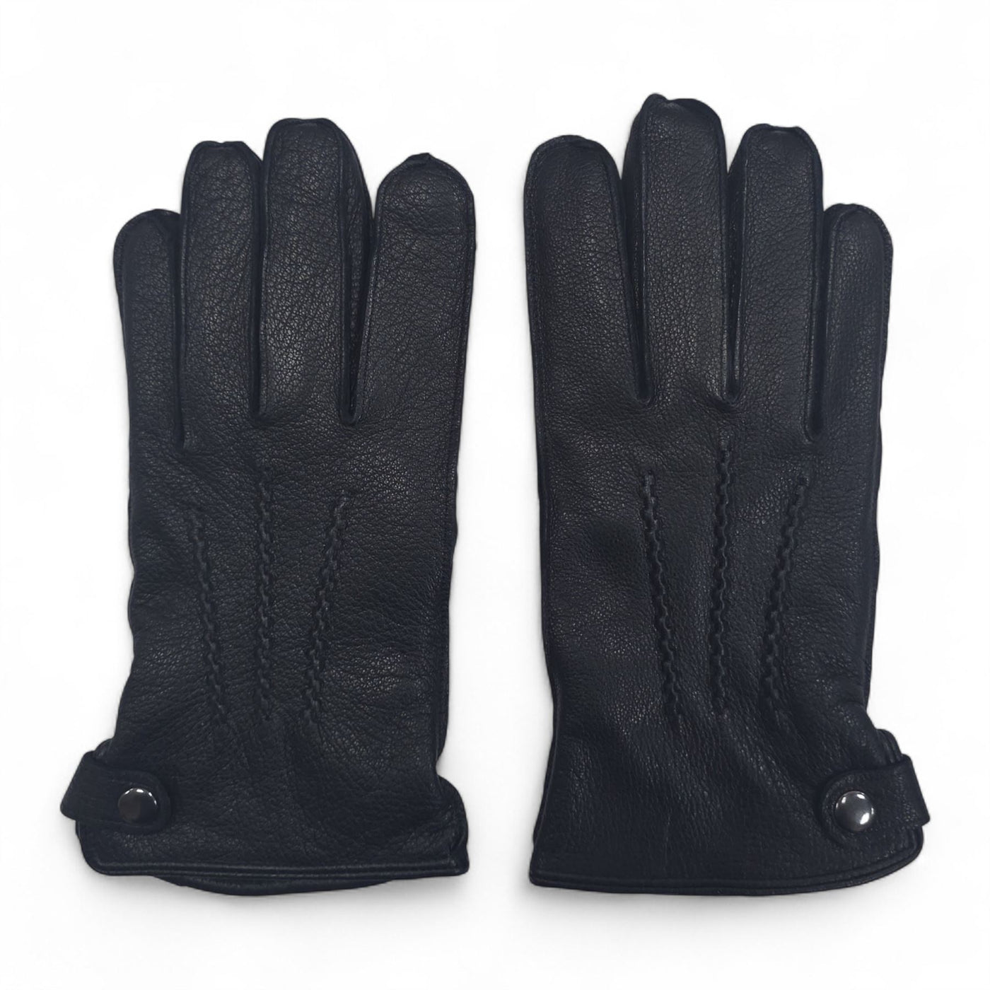 Men’s Italian Leather Warm Wool-Lined Winter Gloves - M-LGV-505
