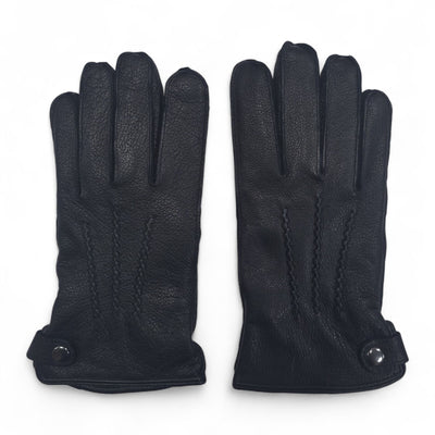 Men’s Italian Leather Warm Wool-Lined Winter Gloves - M-LGV-505
