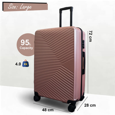 Hardshell Suitcase Set Robust 8 Wheel Luggage Cabin Case Bag