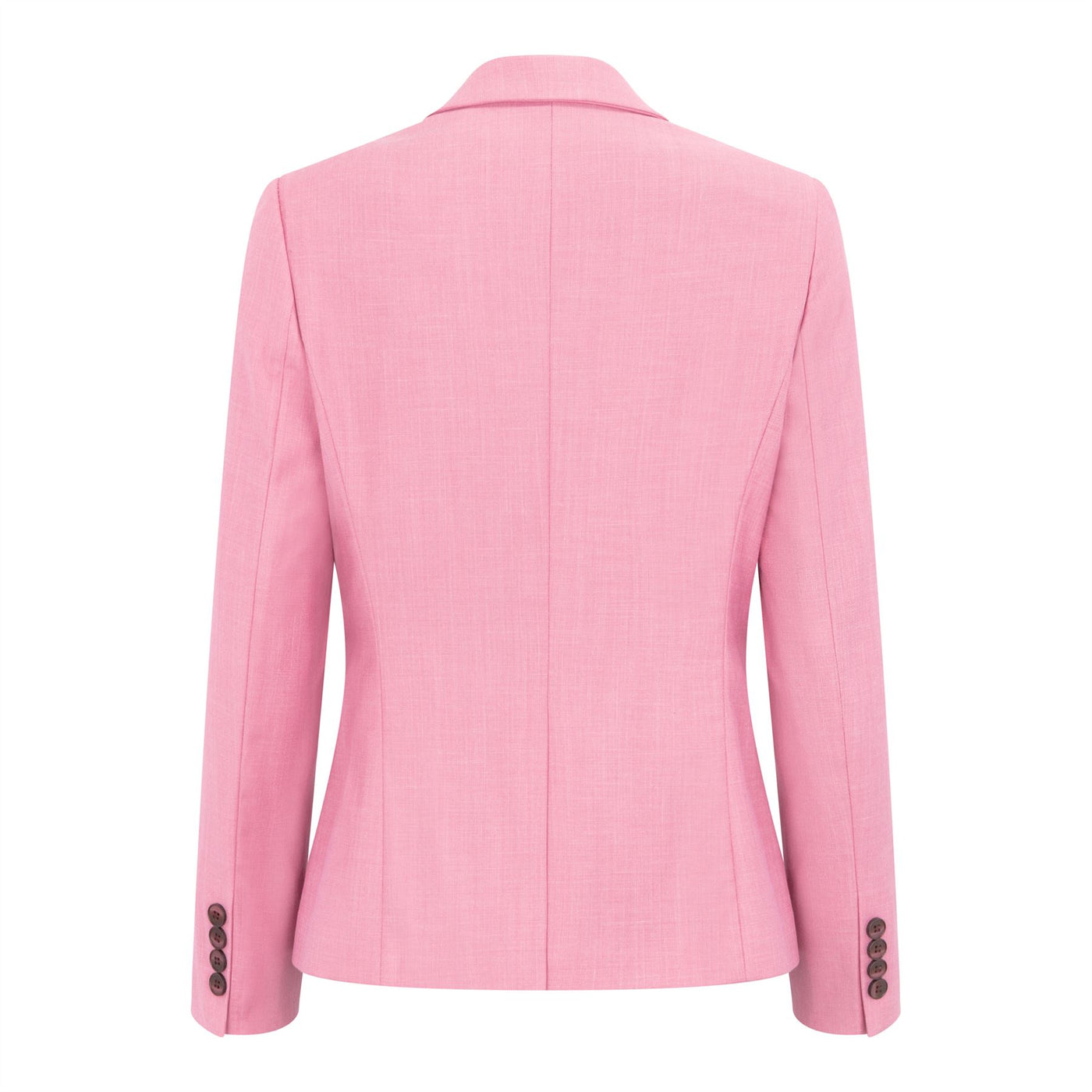 Women's 3 Piece Tailored Fit Plain Pink Formal Office Suit