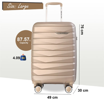 Strong Hard Shell TSA Suitcase Set 8 Wheel Cabin Luggage Holiday Travel Case