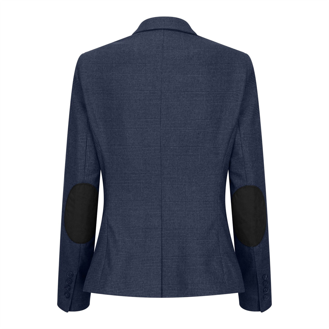 Women's Navy Three-Piece Tailored Fit Suit in Prince of Wales Check