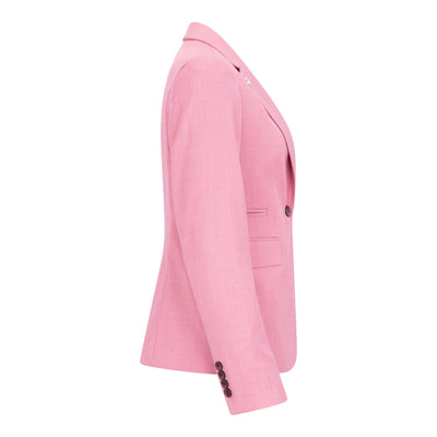 Women's 3 Piece Tailored Fit Plain Pink Formal Office Suit