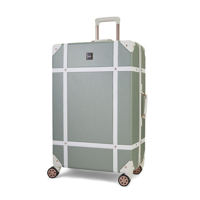 Vintage Hard Shell Luggage Trunk Suitcase Set