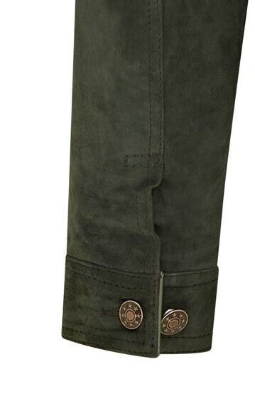 Mens Trucker Goat Suede Western Leather Jeans Jacket - Yangon