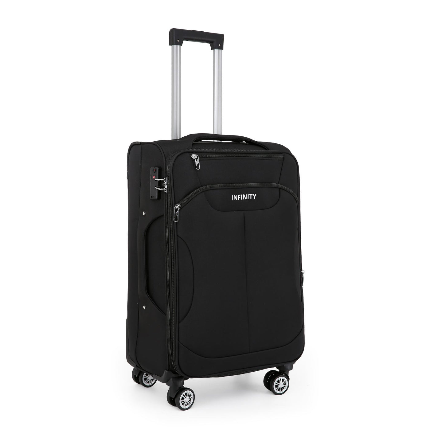 Soft Cabin Suitcase 36.5 x 23.5 x 58 cm Nylon 900D Suitable Integrated TSA Lock for Easyjet, Ryanair, Wizzair