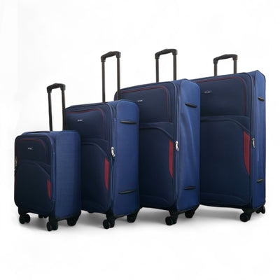 Expandable Soft 8 Wheel Lightweight Suitcase Luggage Travel Bags Set