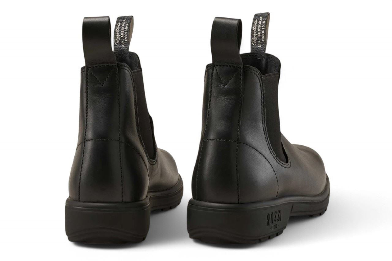 Rossi 301 Endura Black Leather Chelsea Boots