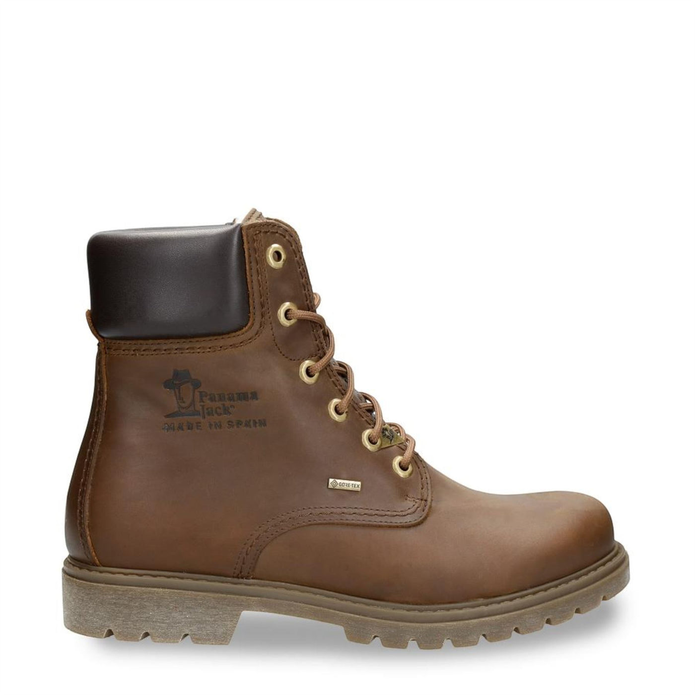 Panama Jack 03 GTX C1 Men's Bark Brown Waterproof Leather Ankle Boots