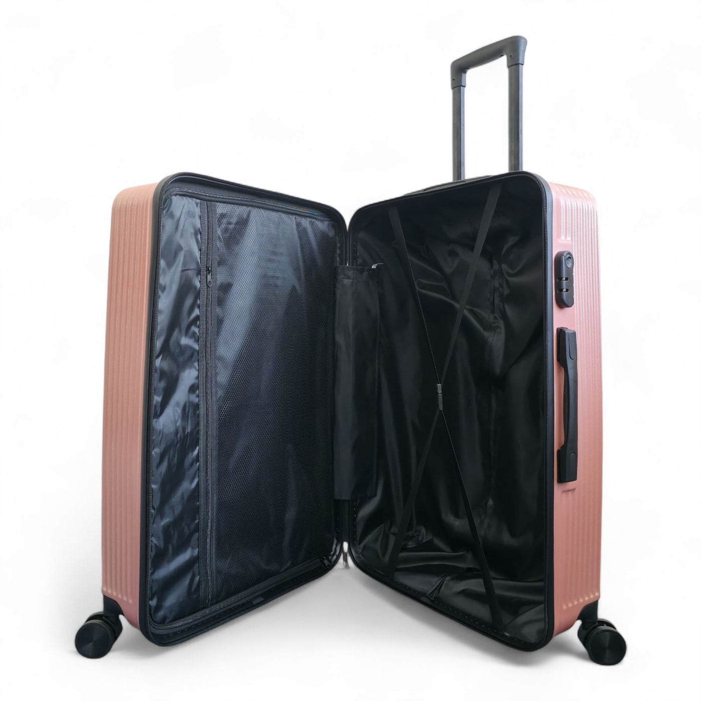 Hardshell Suitcase Set Robust 8 Wheel Luggage Cabin Case Bag
