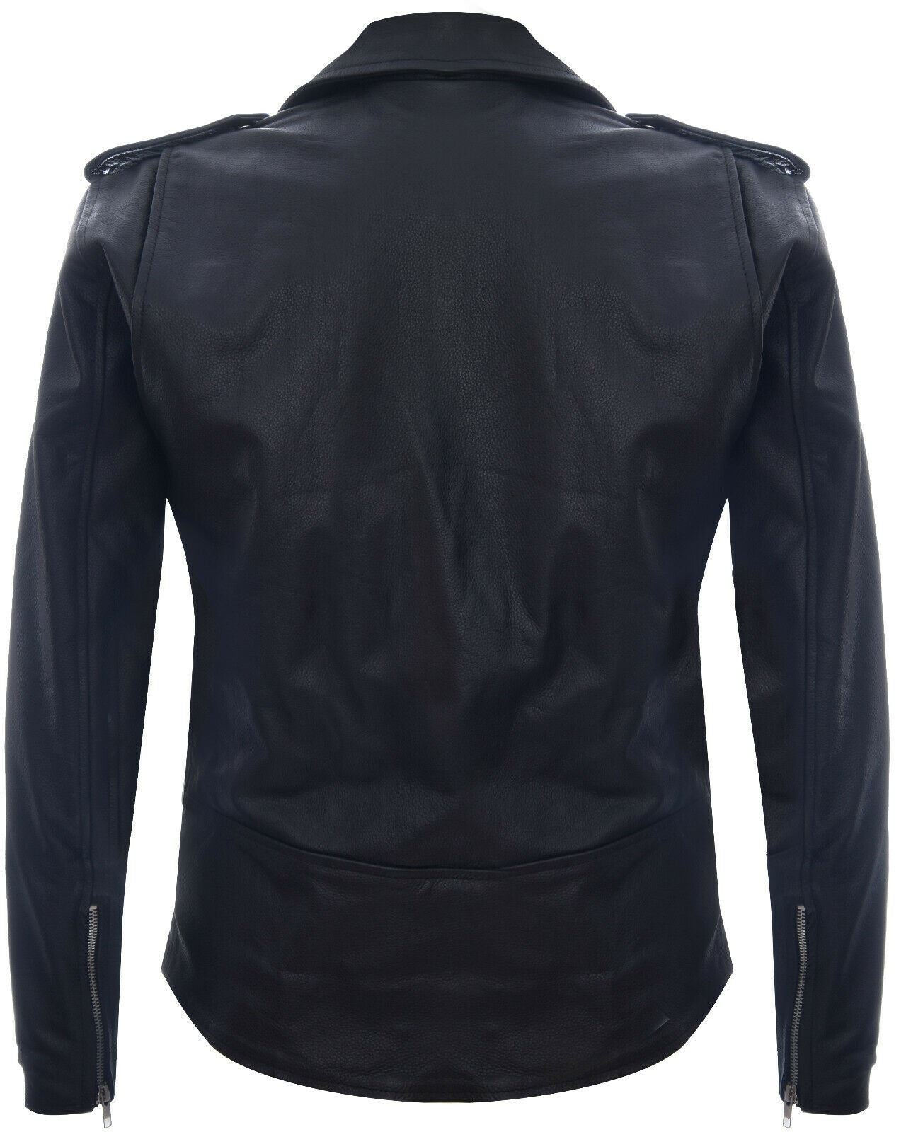 Mens Cow-Hide Black Brando Jacket -Venice