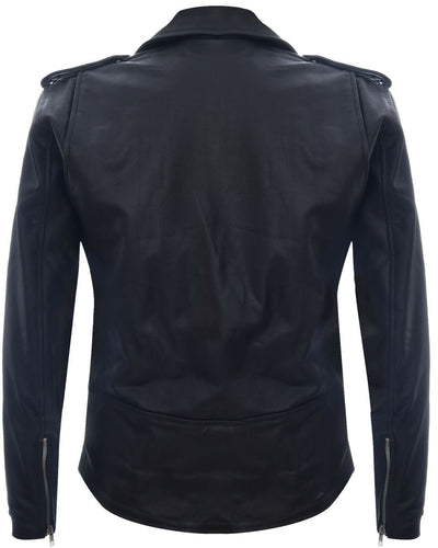 Mens Cow-Hide Black Brando Jacket -Venice