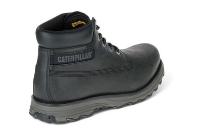 Caterpillar Men's Founder Black Leather Everyday Ankle Boots