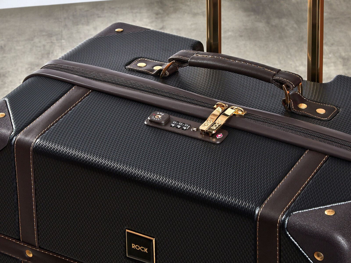 Vintage Hard Shell Luggage Trunk Suitcase Set