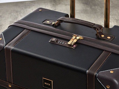 Vintage Hard Shell Luggage Trunk Suitcase Set