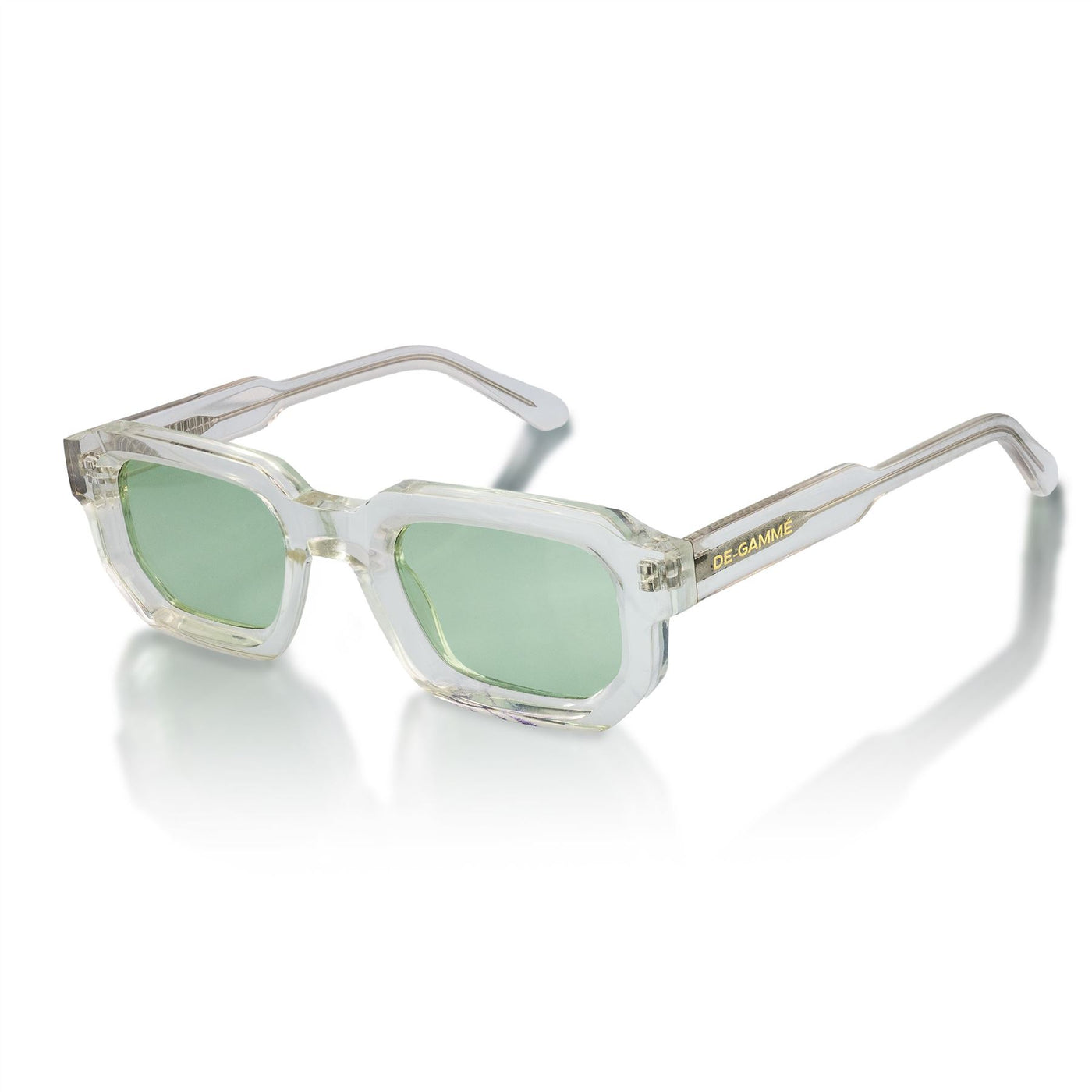 De-Gamme Bold Geometric Rectangle Polarized Sunglasses - Malta