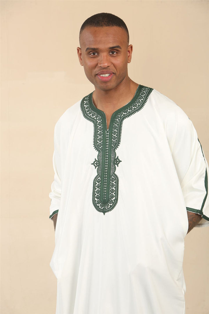 Men's Moroccan Thobe Djellaba Jubba Robe Eid – Infinity Leather
