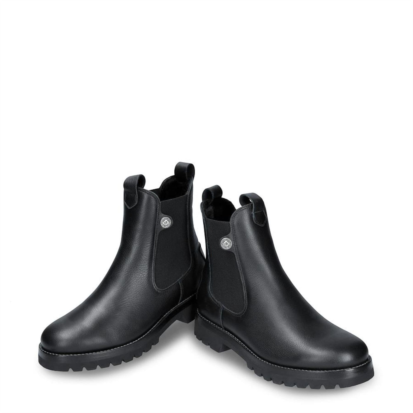 Panama Jack Women's Francesca B1 Black Waterproof Leather Chelsea Boots