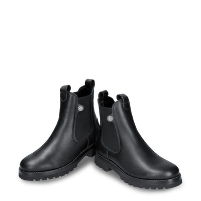 Panama Jack Women's Francesca B1 Black Waterproof Leather Chelsea Boots