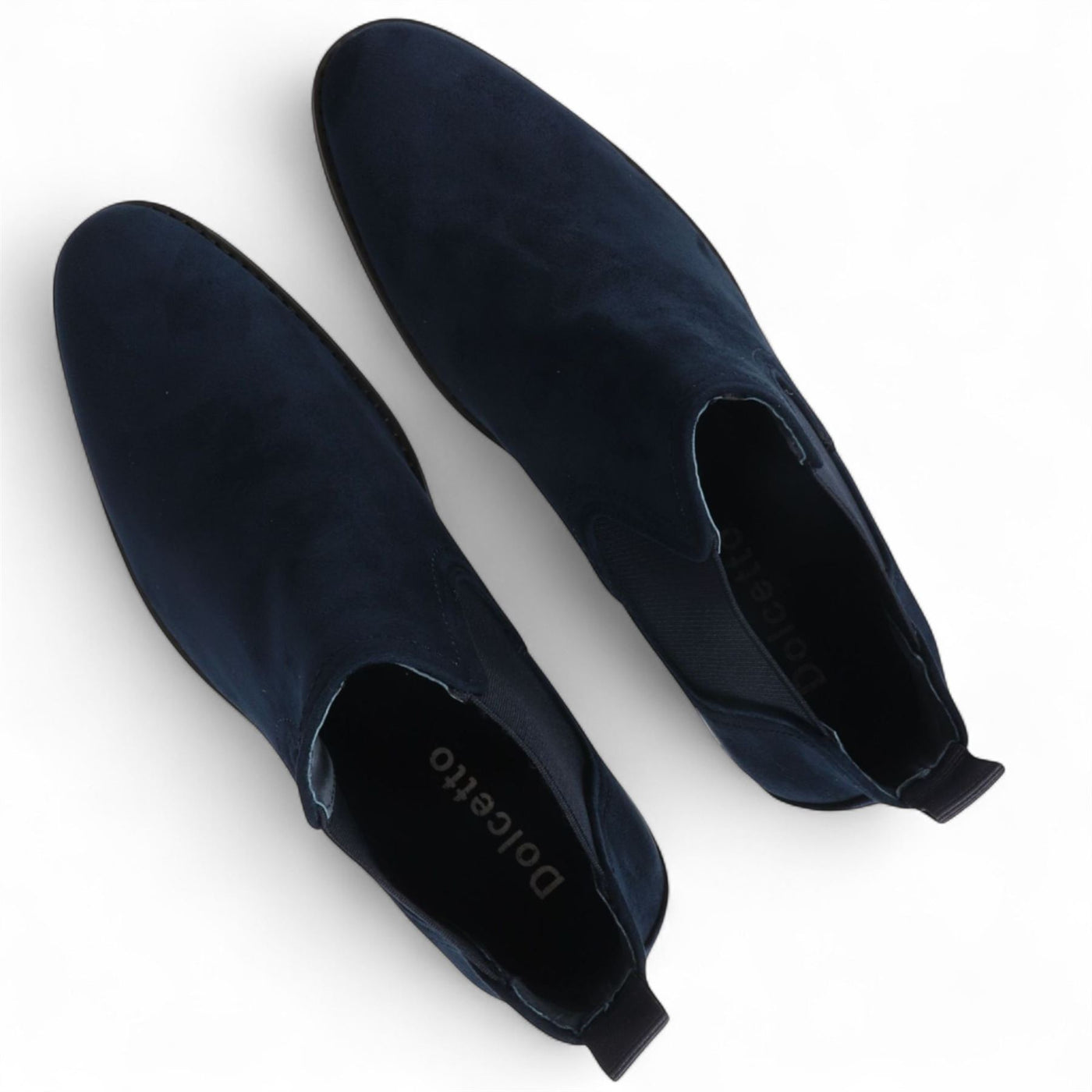 Men's Suede Chelsea Boots Real Leather Lined Slip-On