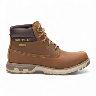 Caterpillar (CAT) Men's Pursue Brown Leather Everyday Work Hiking Ankle Boots