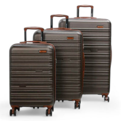 Expandable Hard Shell ABS Suitcase Set 8 Wheel Robust Travel Case Holiday Luggage