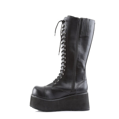 Demonia Trashville 502 Black Vegan Leather Platform Boots