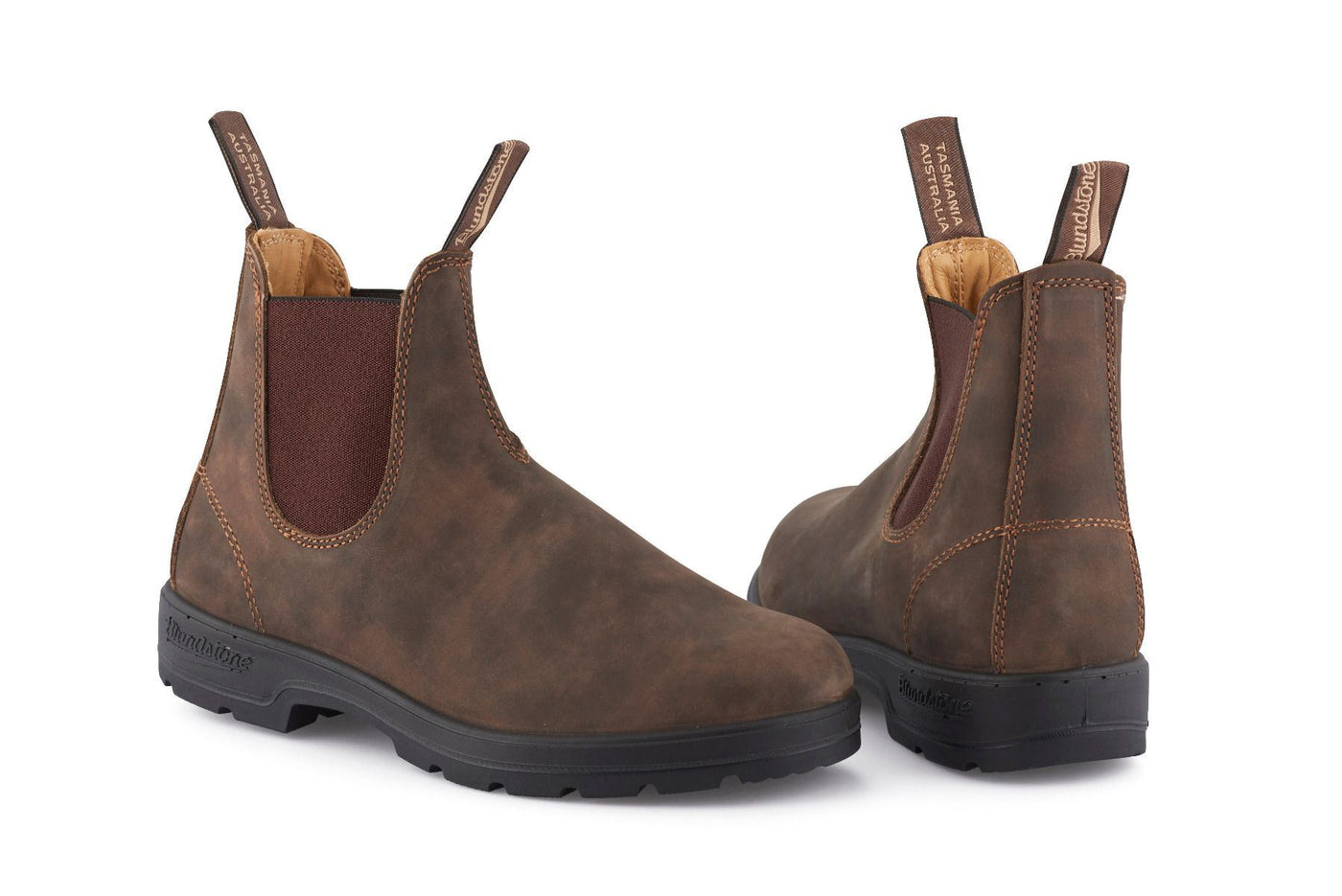 Stivaletto Chelsea Blundstone #585 Rustic Brown con tampone lucidante