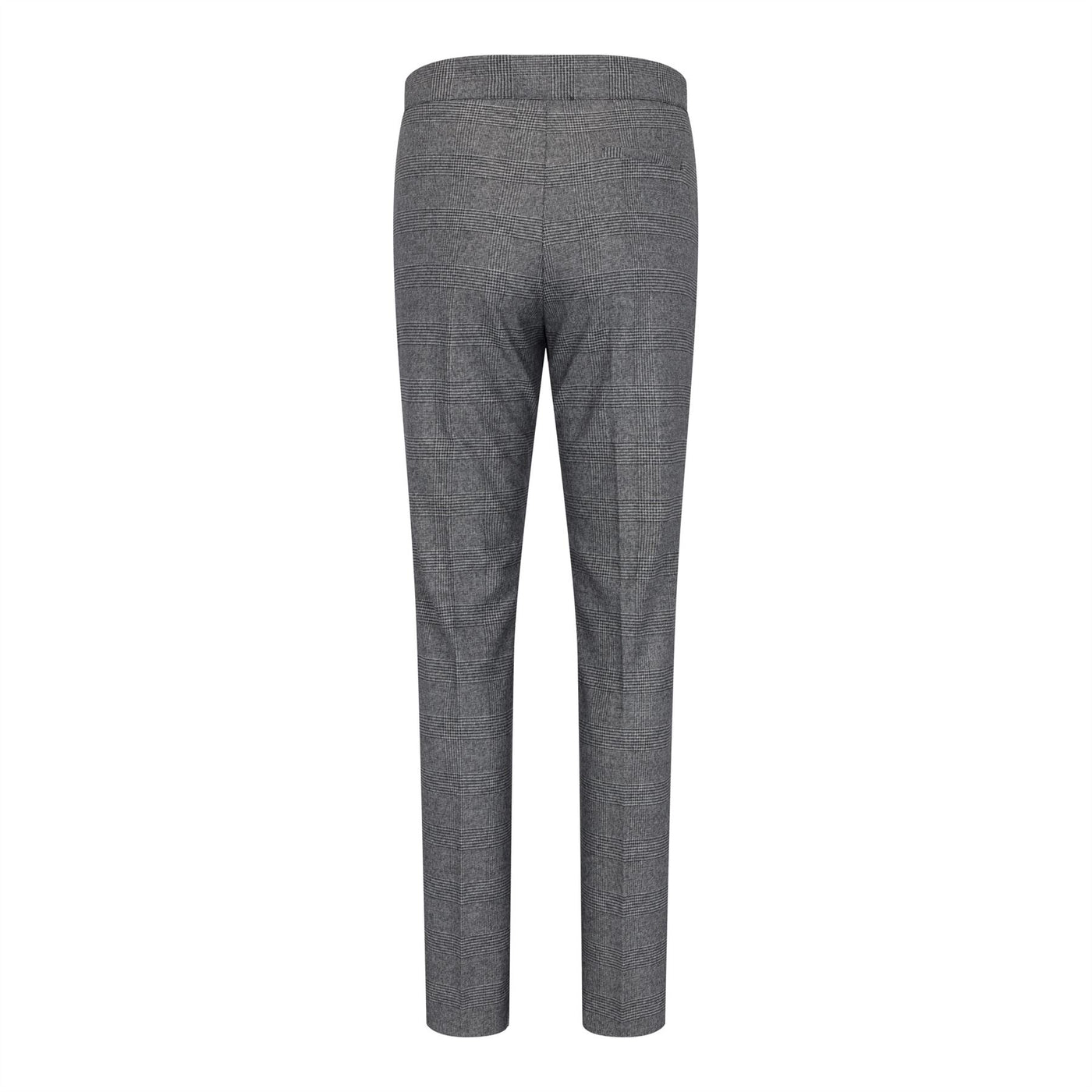 Women's Grey Three-Piece Tailored Fit Suit in Prince of Wales Check