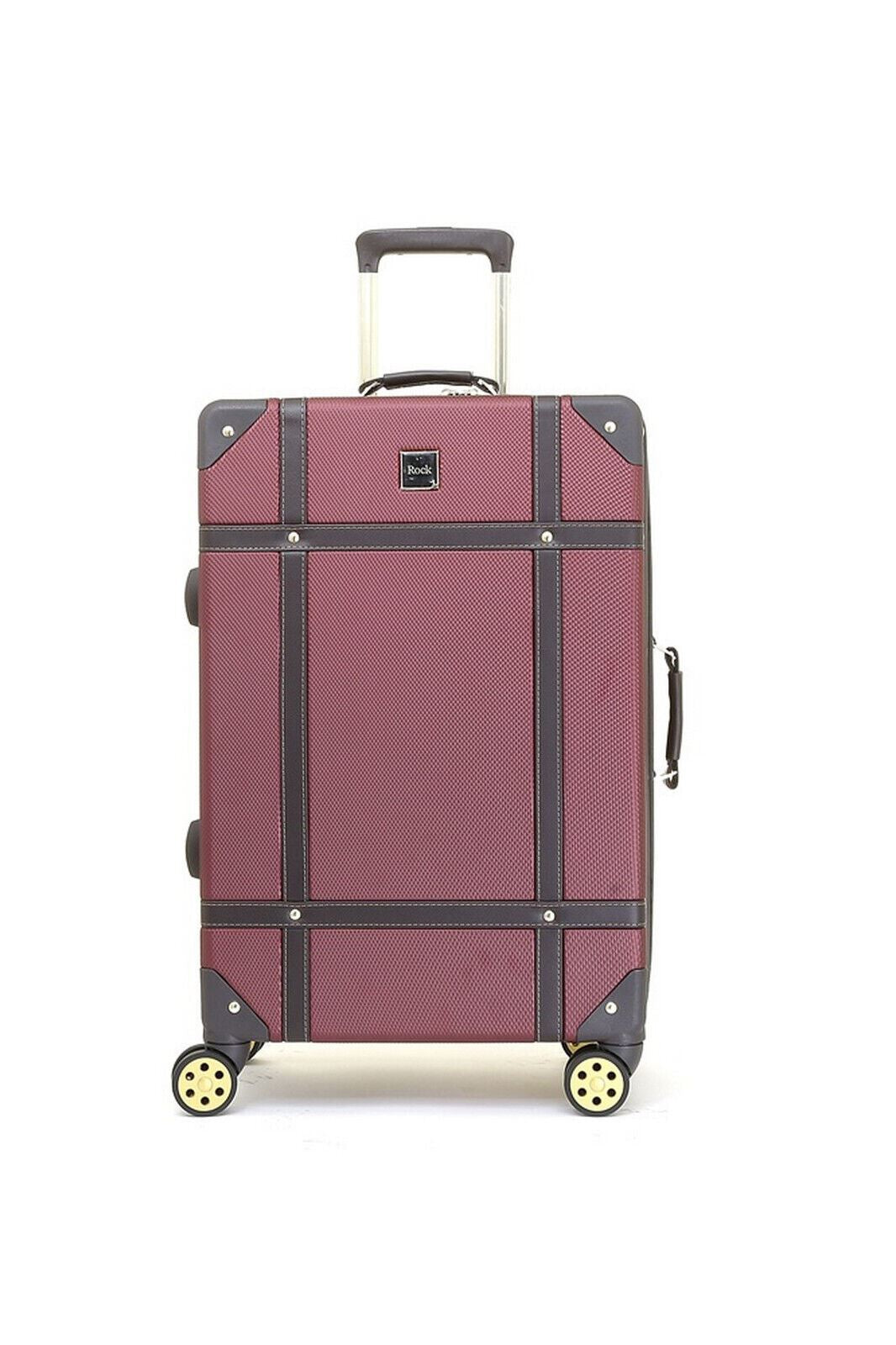 Vintage Hard Shell Luggage Trunk Suitcase Set