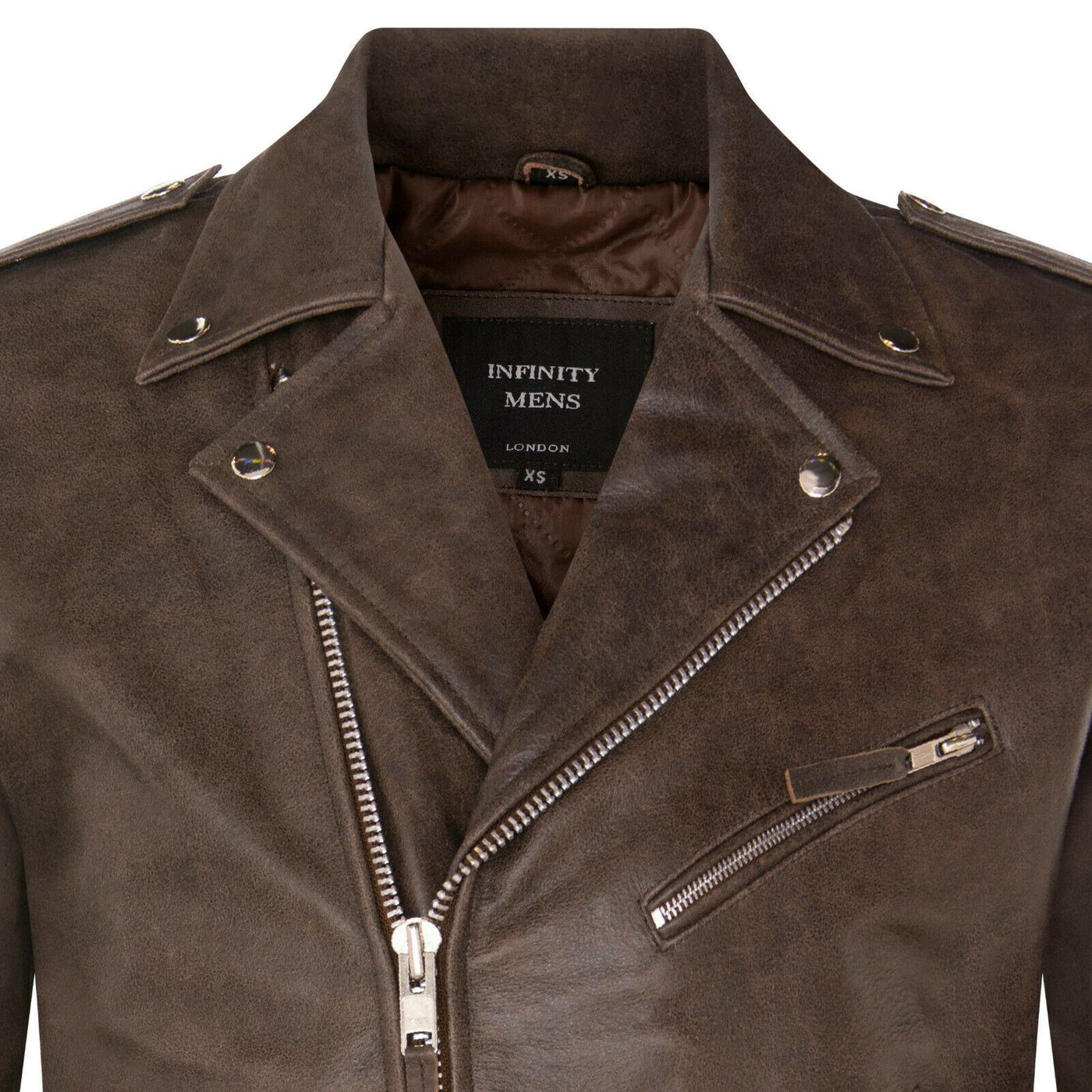 Mens Cow-Hide Black Brando Jacket -Venice