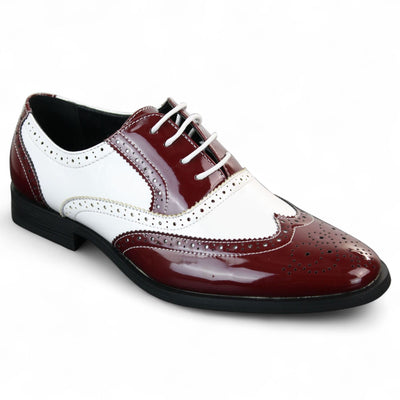 Men's Patent Lace-Up Brogues Smart Dress Shoes