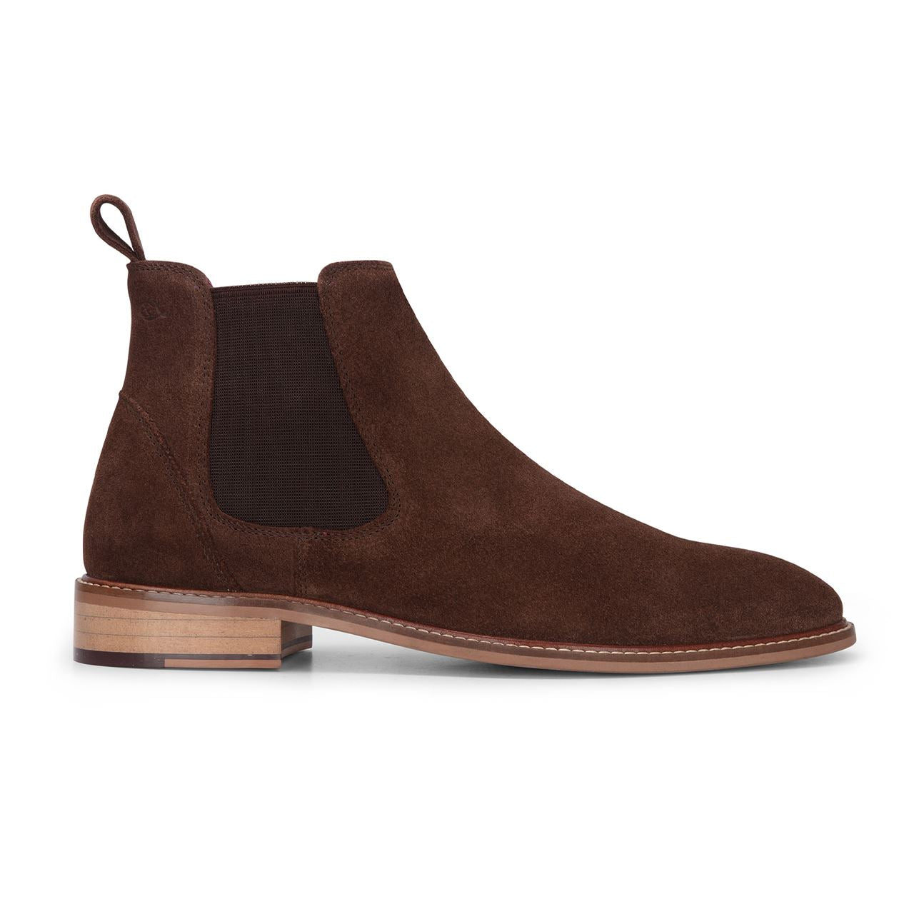 London Brogues Men's Brown Suede Leather Chelsea Boots