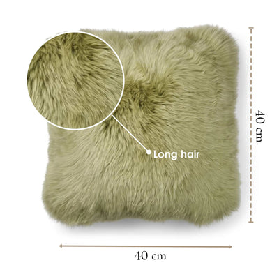 Luxury Genuine Sheepskin  40x40cm Real Wool Single Sided Cushion