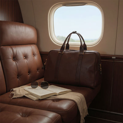 Vintage Genuine Leather Holdall Duffle Gym Travel Bag - Atlas