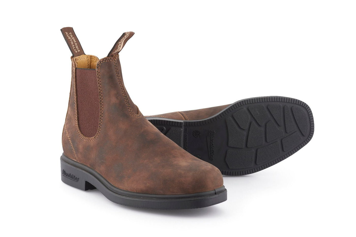 Blundstone #1306 Rustic Brown Chelsea Boot with Cream